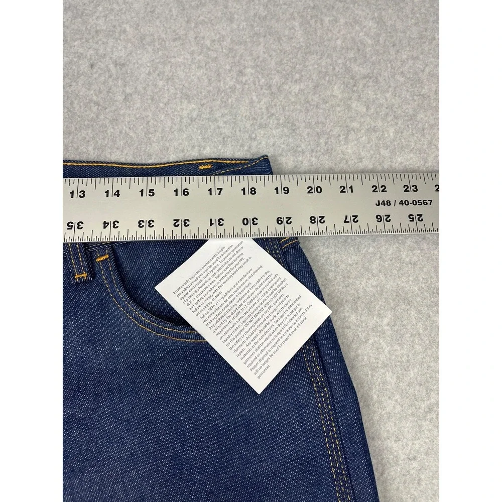 Steel Guard Pro FR Carpenter Jeans Mens 38x32 Blue Relaxed CAT 2 2112 NWT